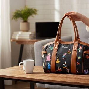 Bradford Exchange Disney Handbag Mickey Minnie Princess Purse LG